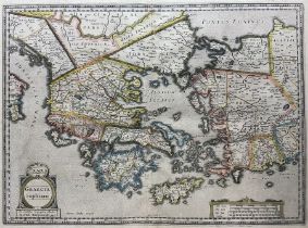 Jodocus Hondius (Flemish 1563-1612): 'Hellas Graecia Sophiani'