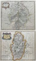 Robert Morden (British c.1650-1703): 'Nottinghamshire' and 'Warwickshire'