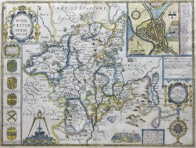 John Speed (British 1552-1629): 'Worcestershire Described'