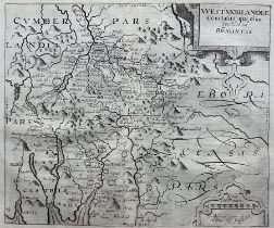 Christopher Saxton (British c1540-c1610) and William Kip (British 1588-1635): 'Westmorlandiae Comita