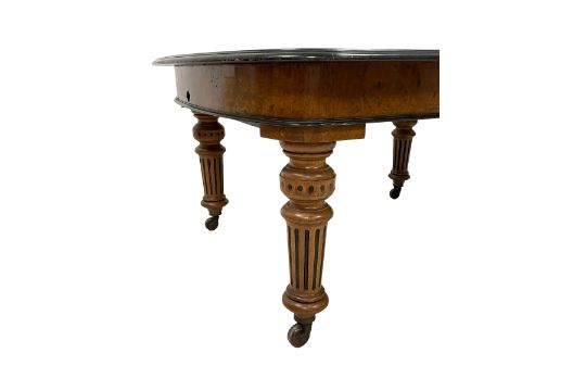 Late Victorian Aesthetic Movement pollard oak and ebonised dining table - Image 3 of 24