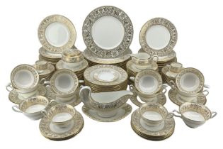 Extensive collection of Wedgwood Gold Florentine dinner wares