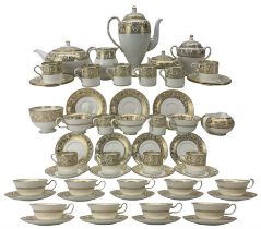 Wedgwood Gold Florentine tea and coffee service for twelve persons