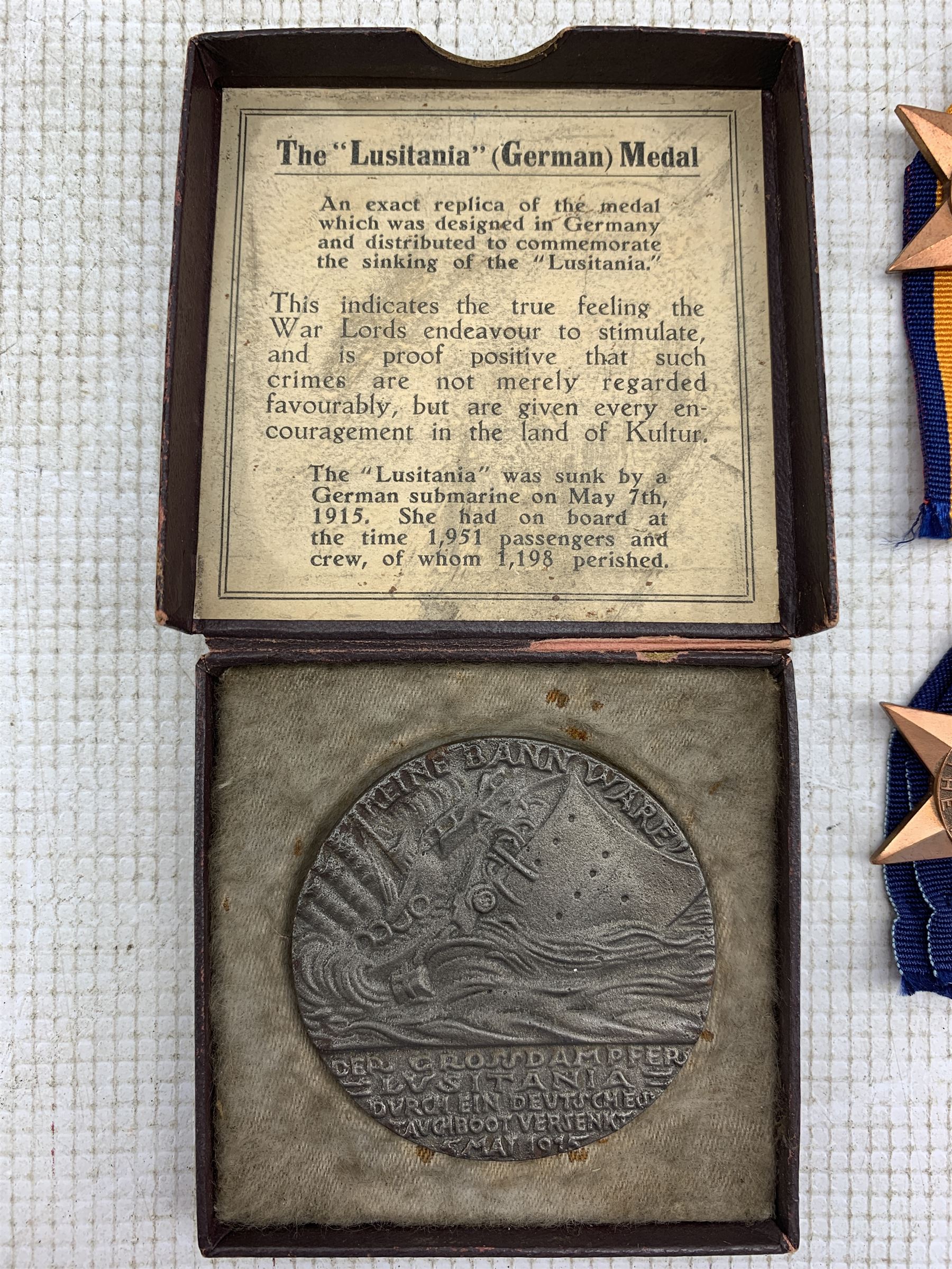 Lusitania medal in original box - Image 10 of 19