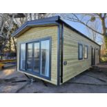 Unused The Steel Holiday Homes Ltd 36' x 13' (Steel Structure) 2 Bedroom Timber Clad Lodge, Shower R