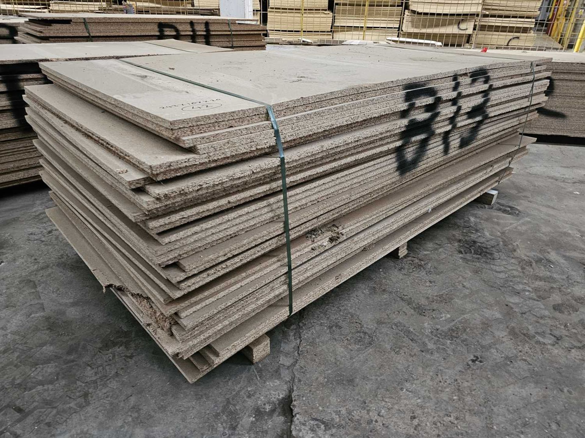 Selection of Chip Board Sheets (243cm x 107cm x 20mm - 42 of)