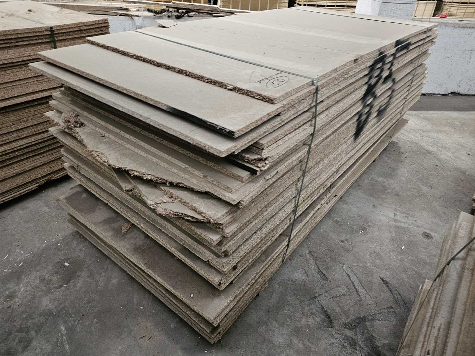 Selection of Chip Board Sheets (232cm x 104cm x 20mm - 50 of)