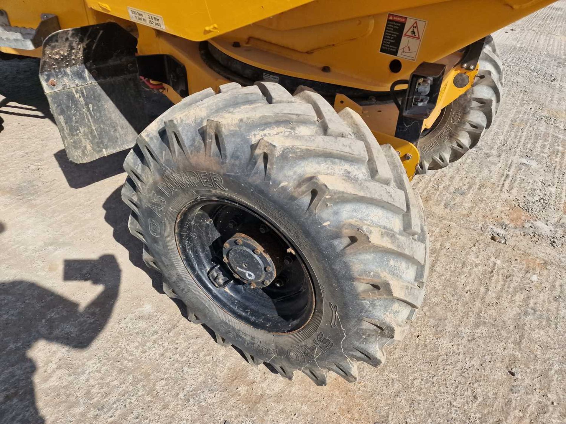 2019 Thwaites 3 Ton Swivel Skip Dumper, Roll Bar - Image 8 of 24