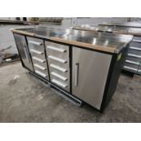 Unused Steelman 7' Work Bench, 10 Drawers, 2 Cabinets