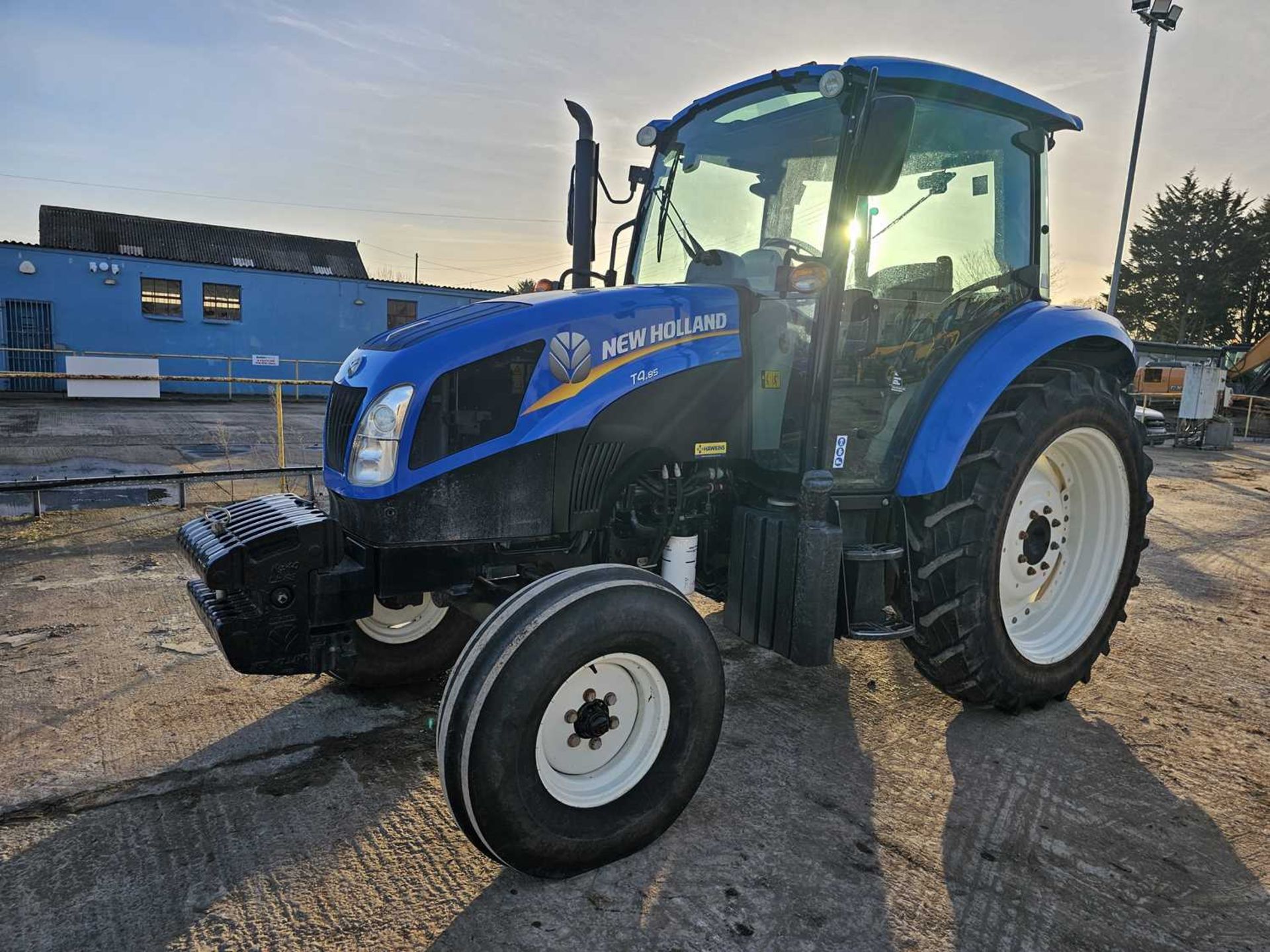 2015 New Holland T4.85 2WD Tractor, Front Weights, 2 Spool Valves, A/C