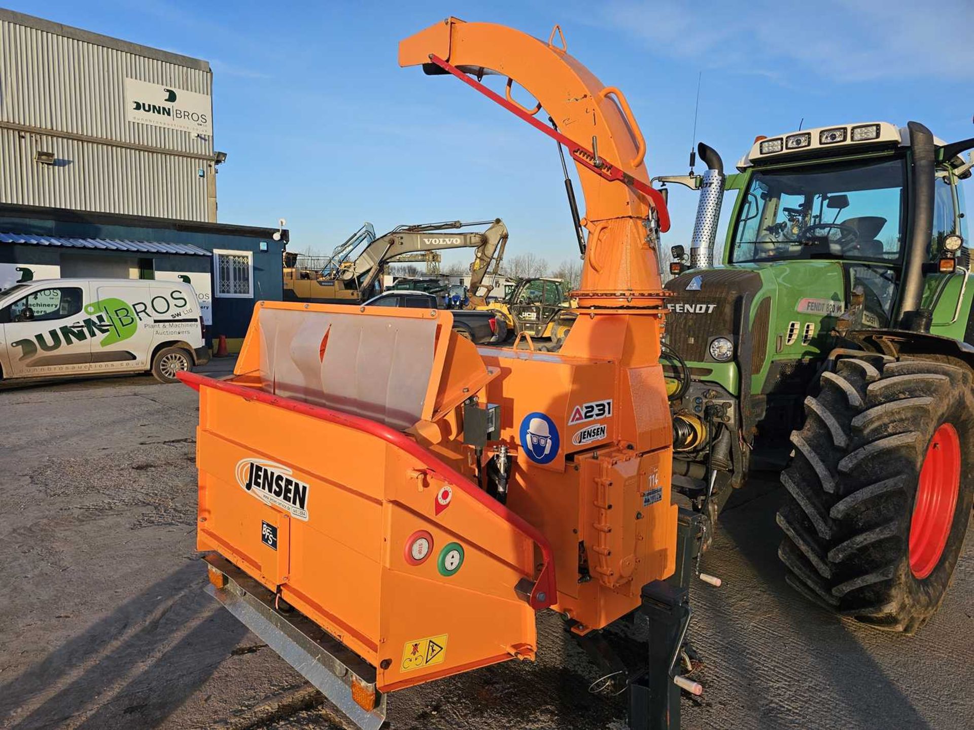 2017 Jensen A231 ZUX PTO Driven Wood Chipper to suit 3 Point Linkage, 2 x Spare Blade, Chute Extensi - Image 2 of 13