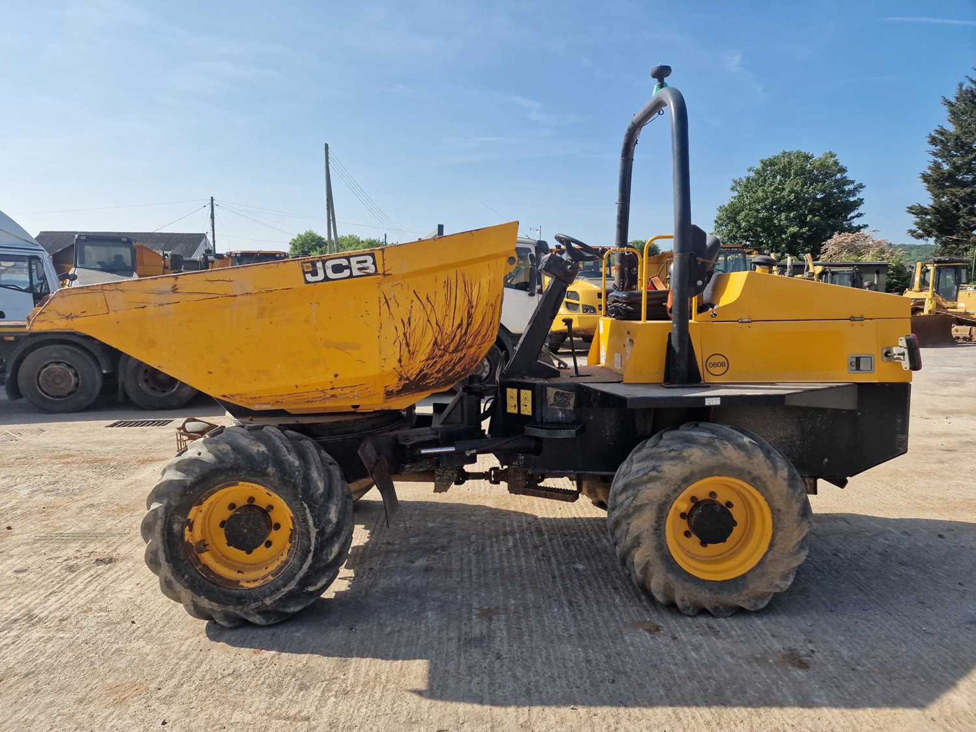 JCB 6TST 6 Ton Swivel Skip Dumper, Folding Roll Bar - Bild 3 aus 23