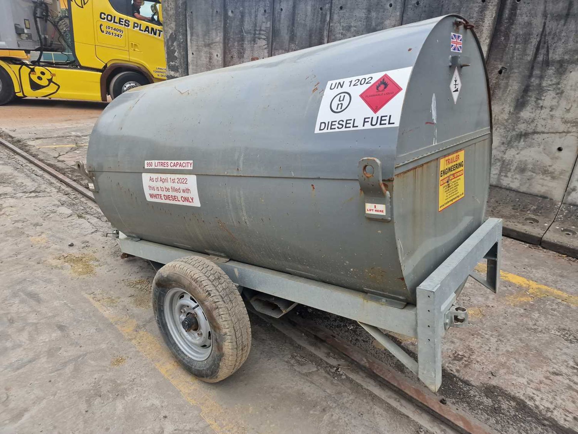 2021 Trailer Engineering 950 Litre Single Axle Bunded Fuel Bowser, Manual Pump - Image 2 of 9