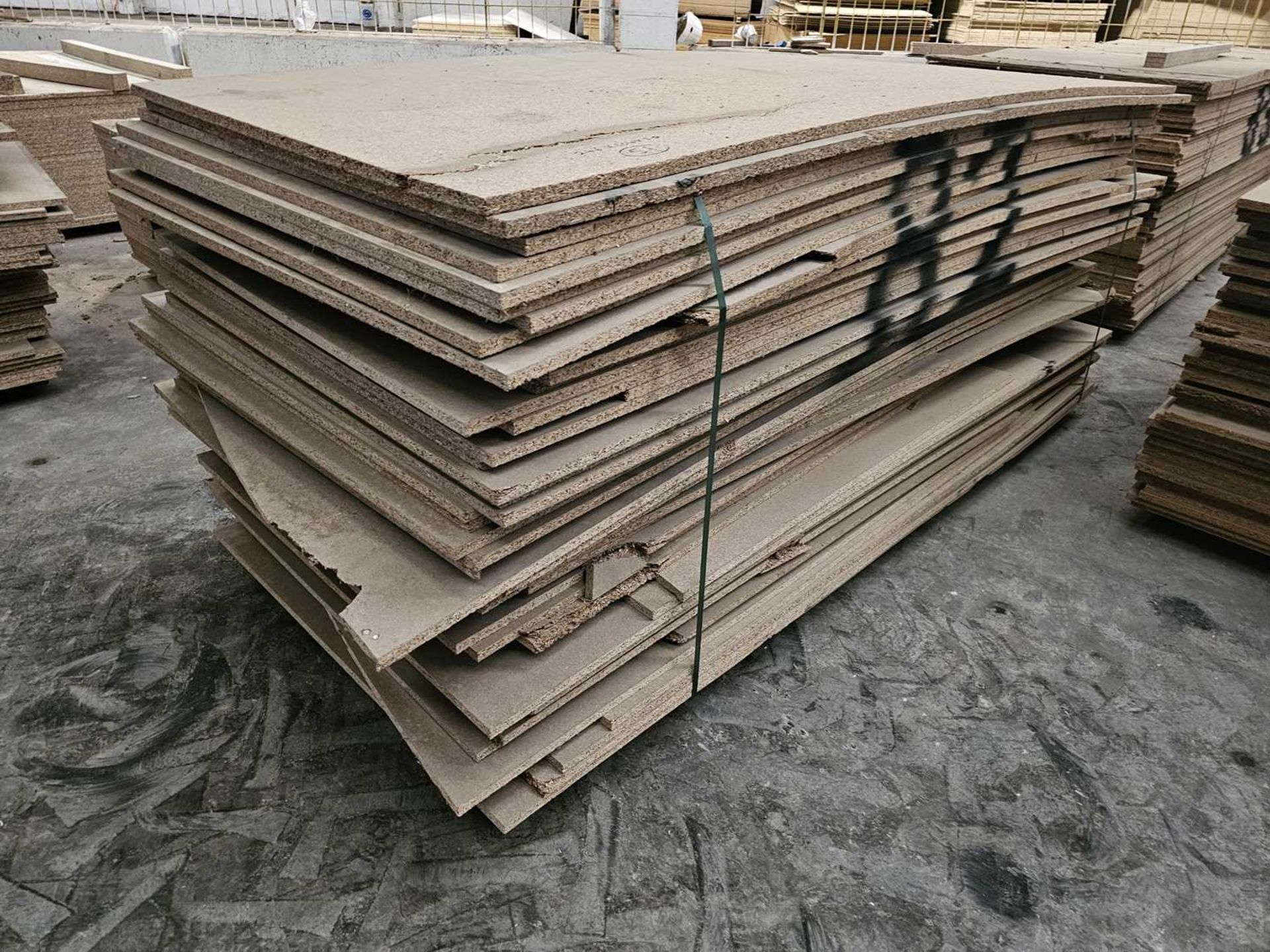 Selection of Chip Board Sheets (246cm x 104cm x 20mm - 51 of)