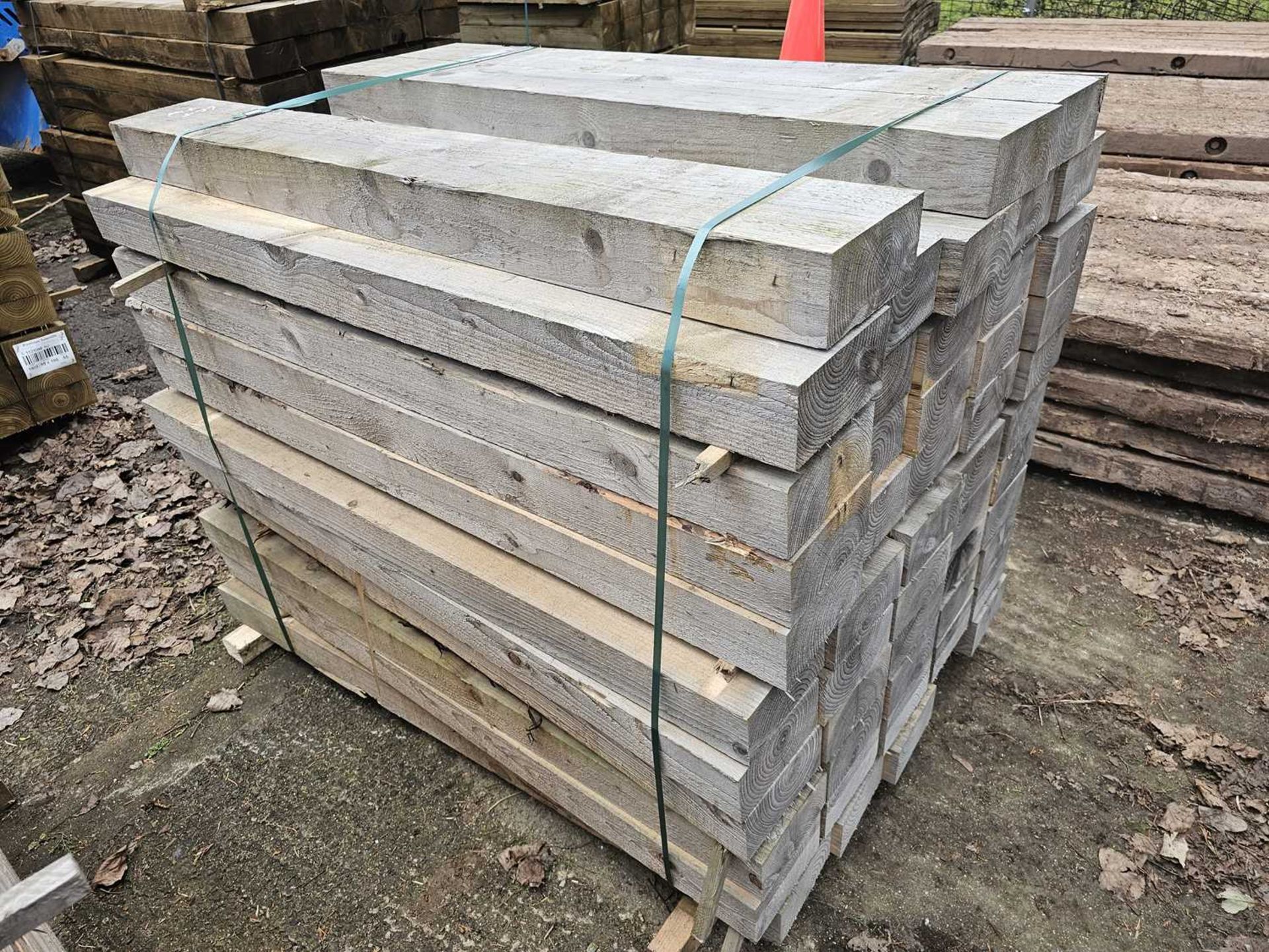 Wood Sleepers (95mm x 195mm x 1500mm)(53 of) - Image 2 of 4