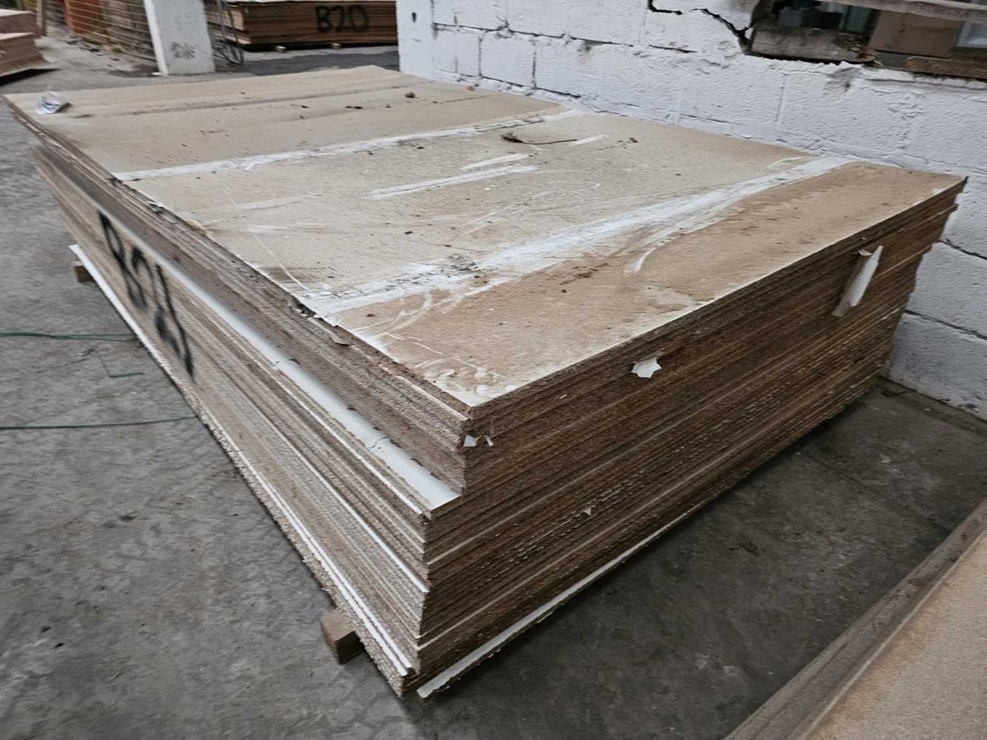 Selection of Chip Board Sheets (306cm x 183cm x 20mm - 37 of)