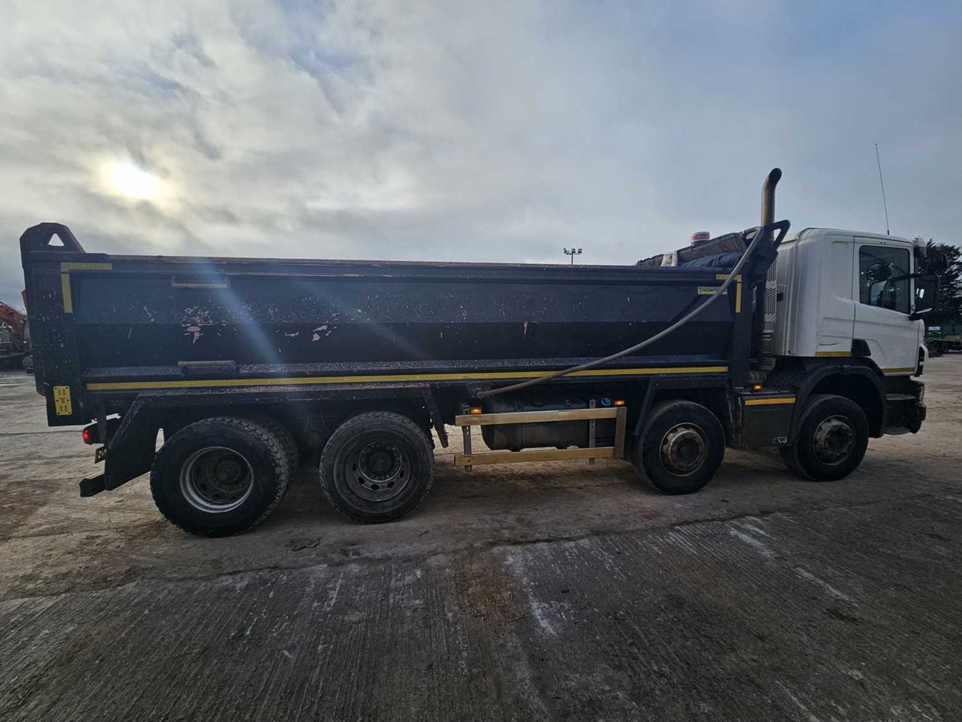 2018 Scania P410 8x4 Tipper Lorry, Thompsons Steel Body, Binotto Gear, Reverse Camera, WLI, Manual G - Image 7 of 25