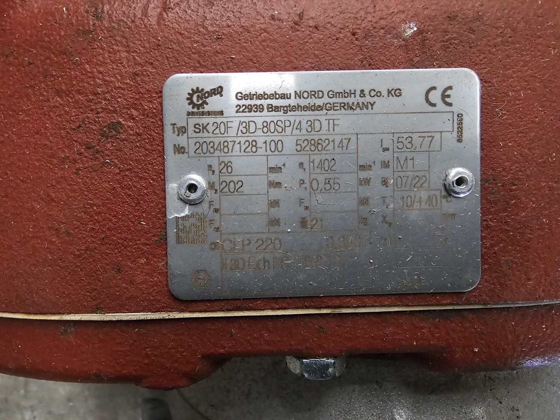 Unused 2022 Nord Drivesystems 230/400Volt Gearbox - Image 3 of 4