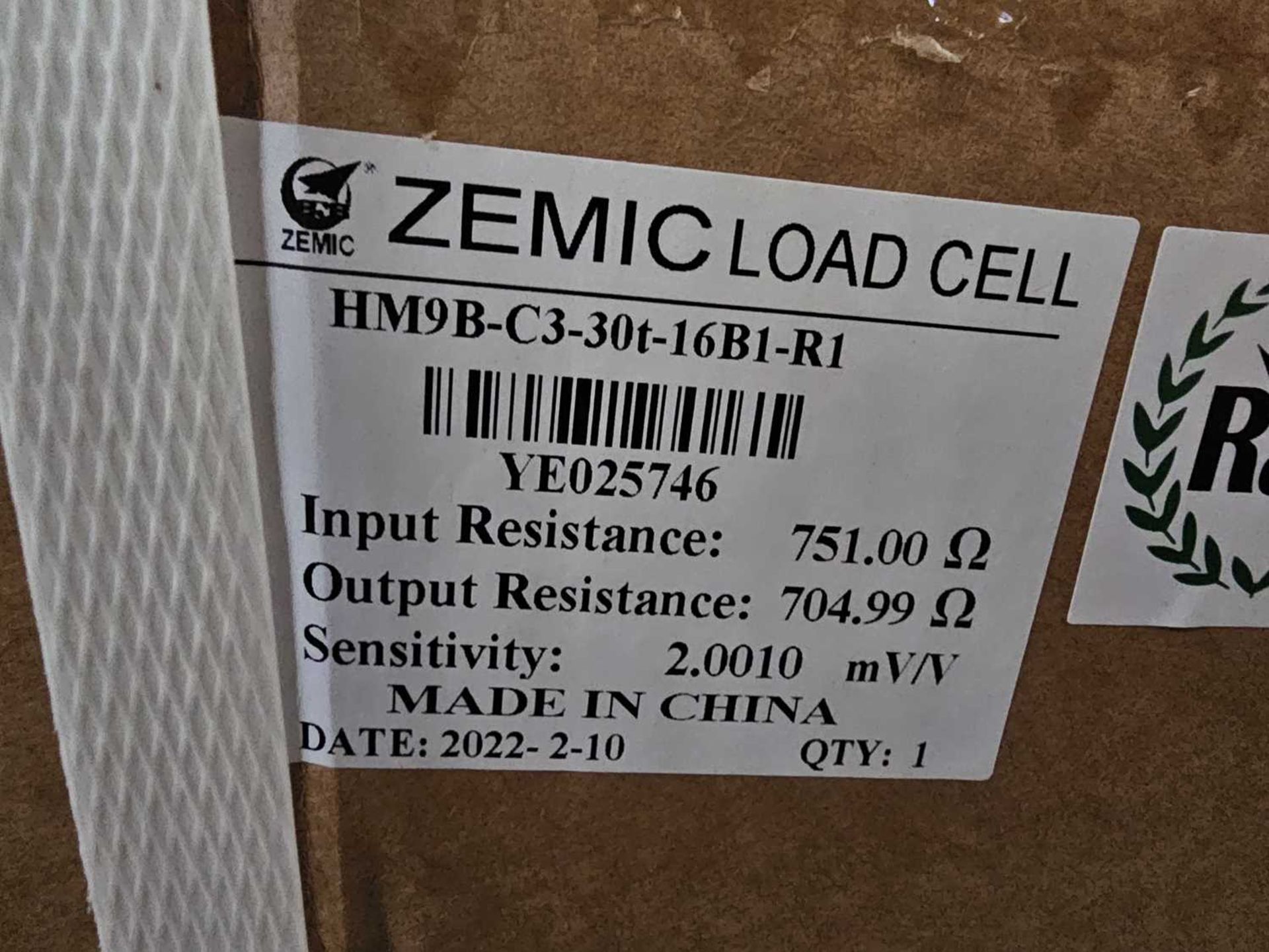 Unused Zemic HM9B 30 Ton Load Cells to suit Weighbridge (6 of)