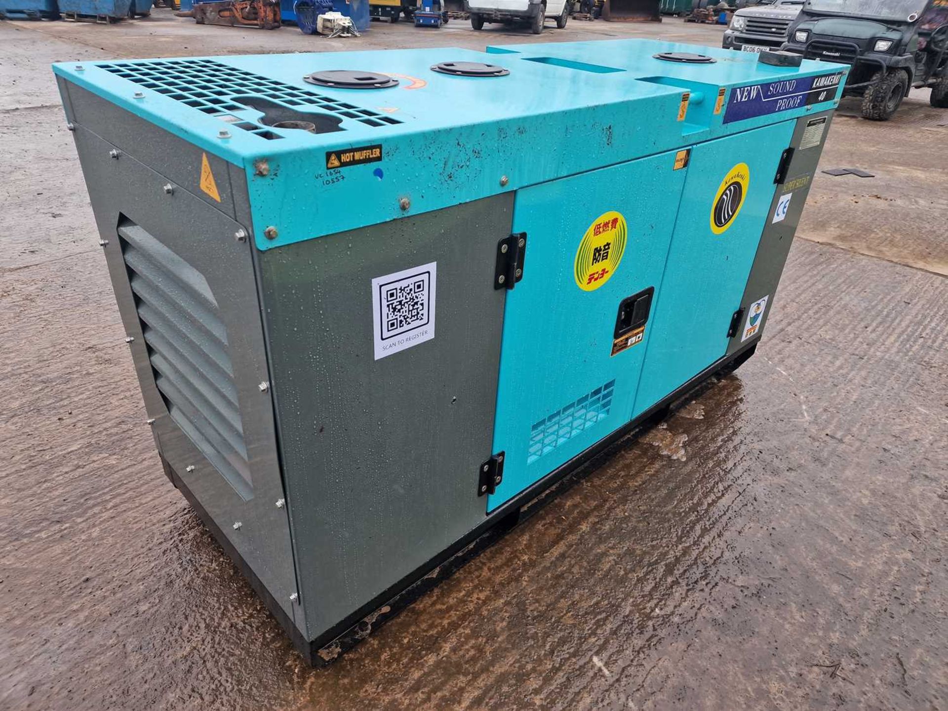 Unused 2023 Kawakenki KK40-III-SSS 40KvA Generator - Image 3 of 12