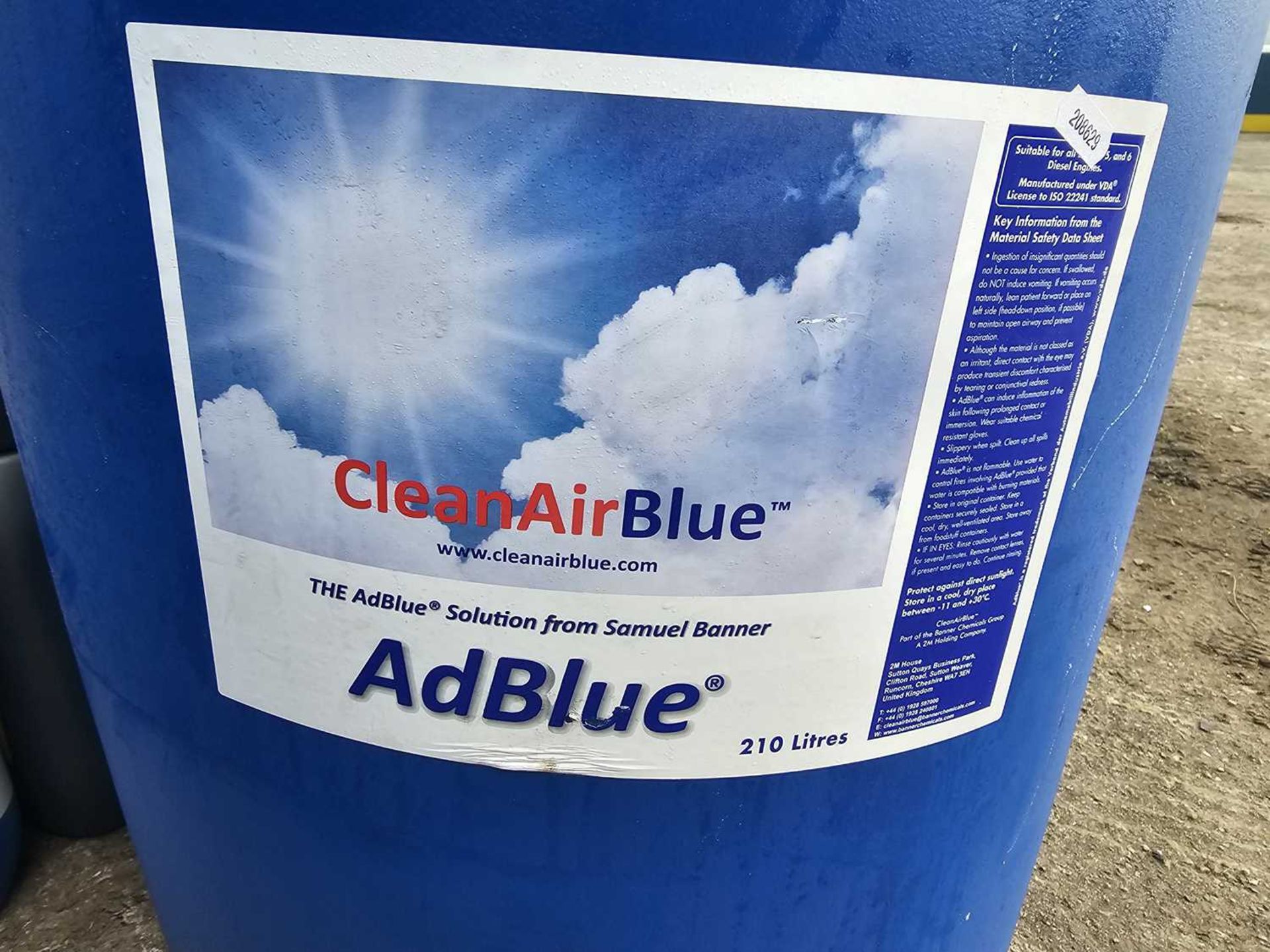 Unused 205 Litre AdBlue