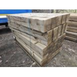 Wood Sleepers (95mm x 195mm x 1800mm)(55 of)