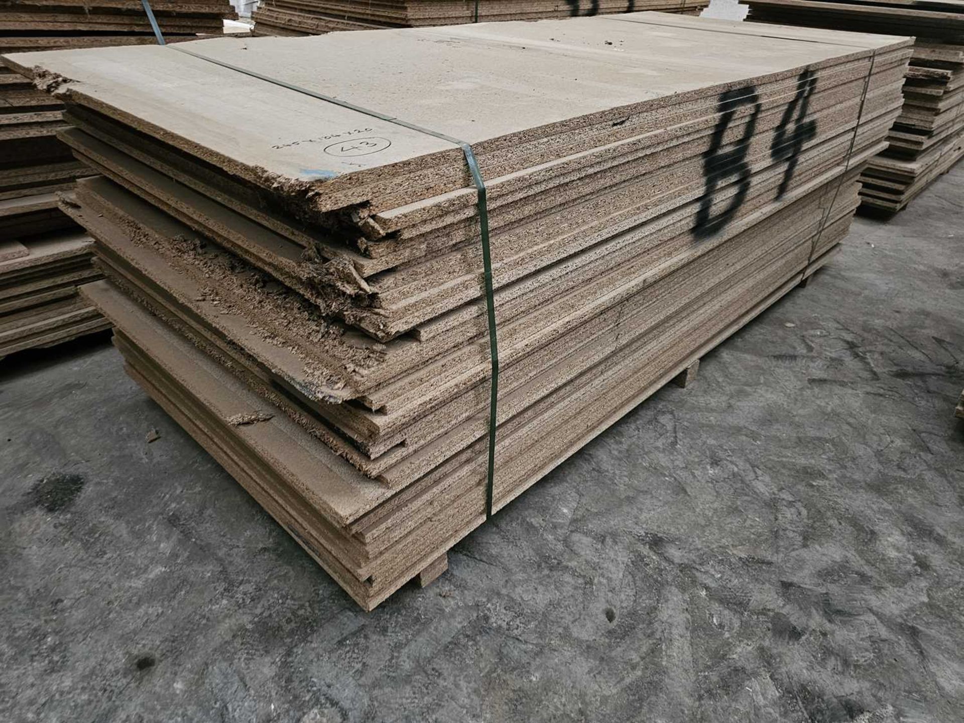 Selection of Chip Board Sheets (245cm x 104cm x 20mm - 43 of)