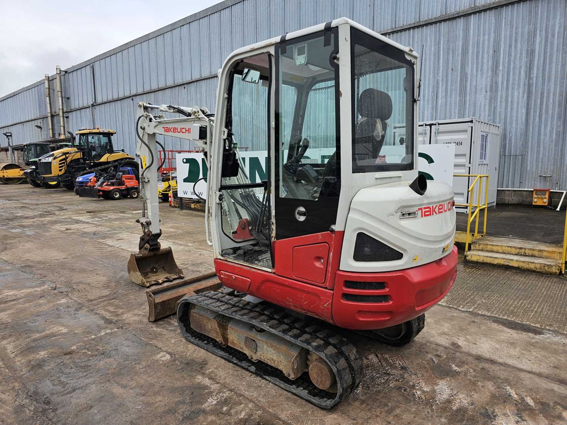 2017 Takeuchi TB230 Rubber Tracks, Blade, Offset, CV, QH, Piped - Image 3 of 33