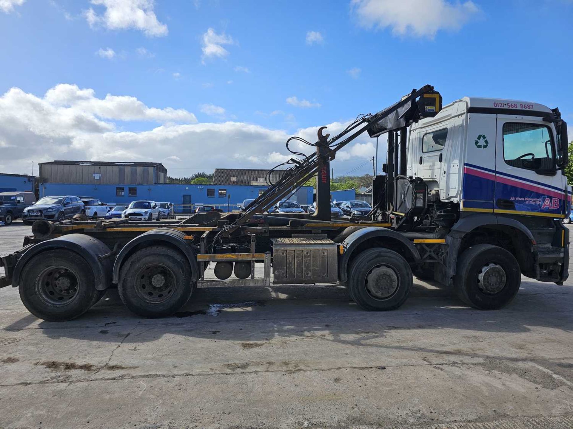 Mercedes Arocs 8x4 Hook Loader Lorry, Multilift Gear, Easy Sheet, Automatic Gear Box, A/C - Image 7 of 23