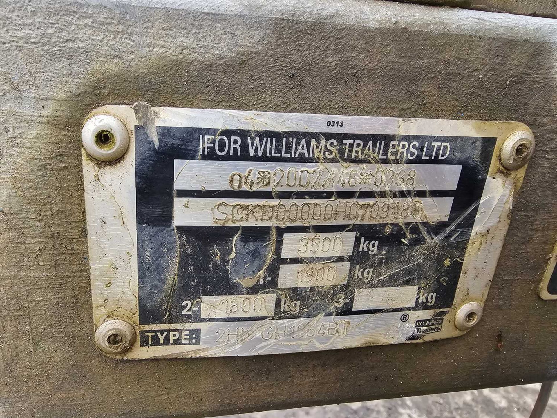 Ifor Williams GH1954BT 3.5 Ton Twin Axle Plant Trailer, Ramp - Bild 11 aus 11