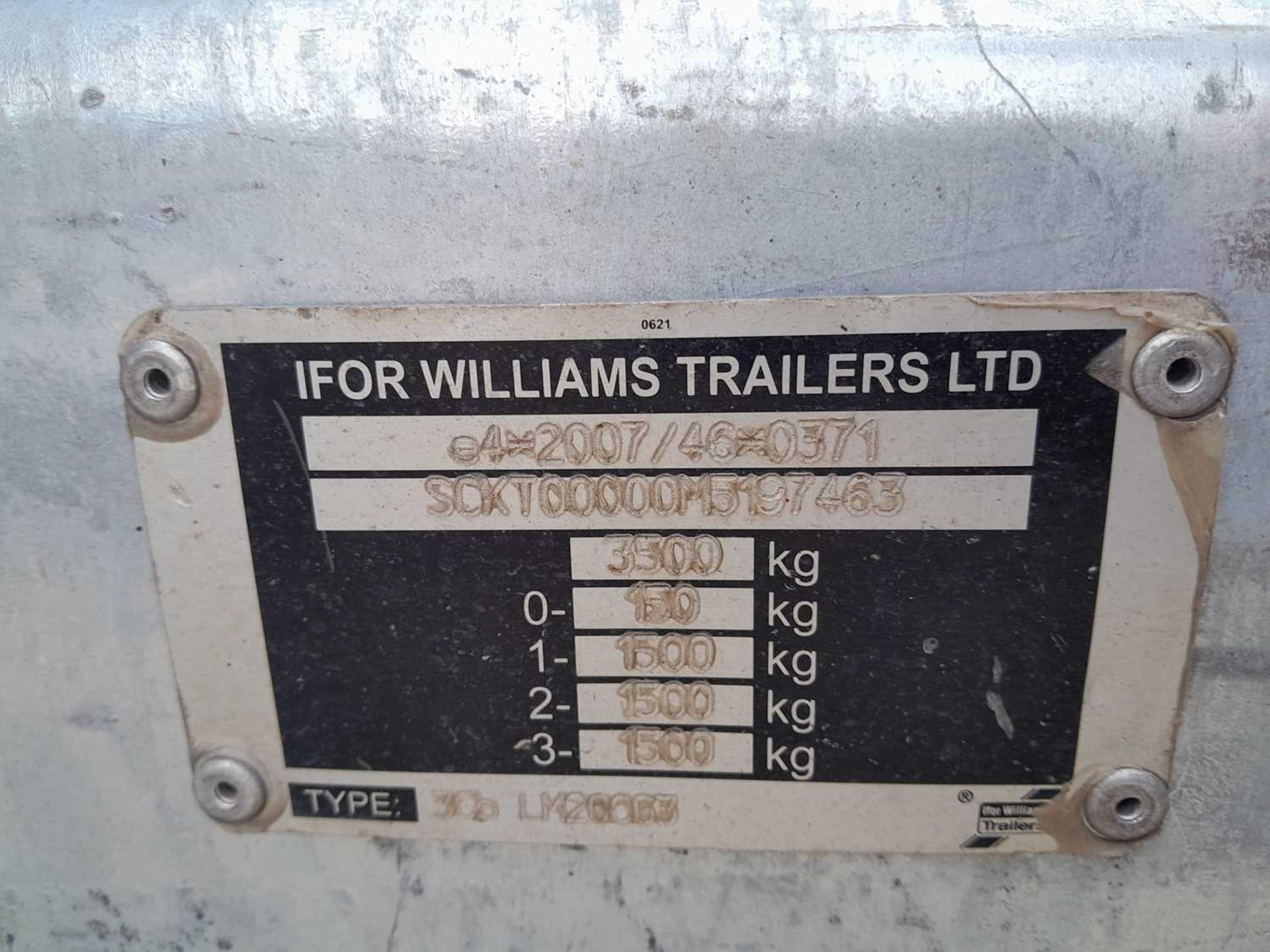 Ifor Williams LM20CG3 Tri Axle Flat Bed Drop Side Trailer - Image 9 of 9