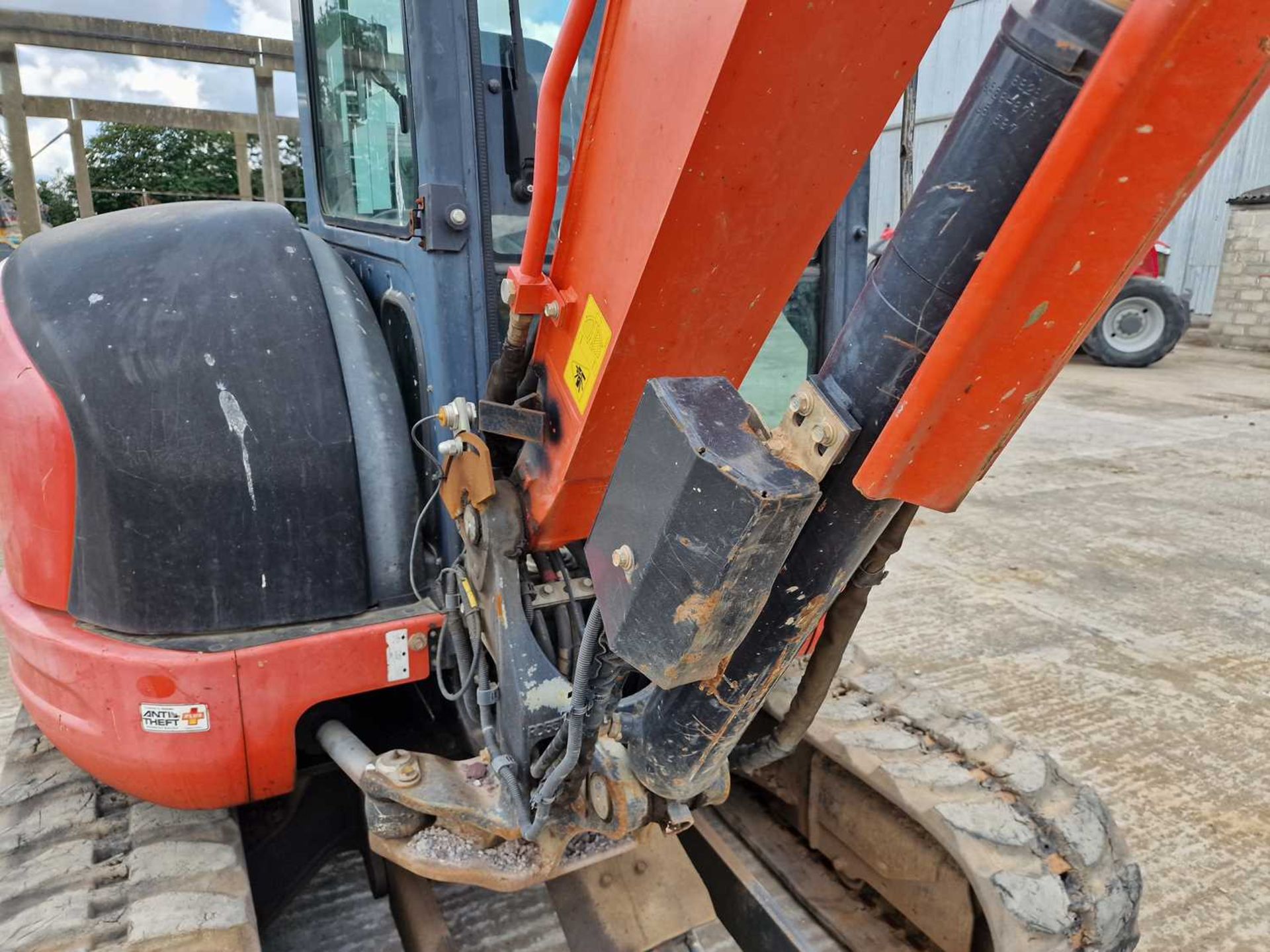 2017 Kubota U55-4 Rubber Tracks, Blade, Offset, Geith Hydraulic QH, Piped, Reverse Camera, Summit Sl - Image 13 of 38