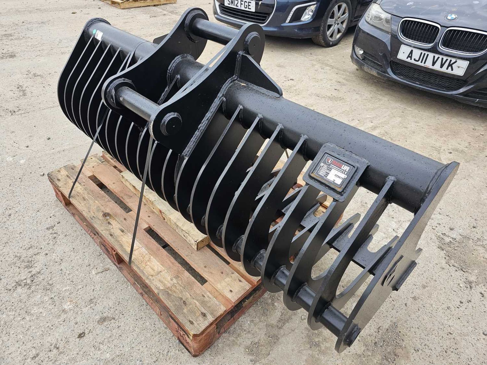 Unused 2024 Hardlife 100-RA-1800(NM400) 72" Lanscape Rake 65mm Pin to suit 13 Ton Excavator - Image 3 of 7