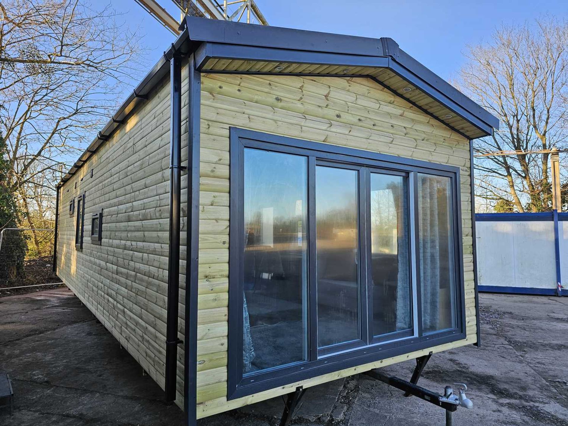 Unused The Steel Holiday Homes Ltd 36' x 12' (Steel Structure) 2 Bedroom Timber Clad Lodge, Shower R - Image 4 of 23