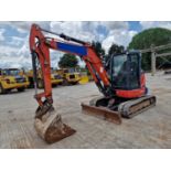 2017 Kubota U55-4 Rubber Tracks, Blade, Offset, Geith Hydraulic QH, Piped, Reverse Camera, Summit Sl