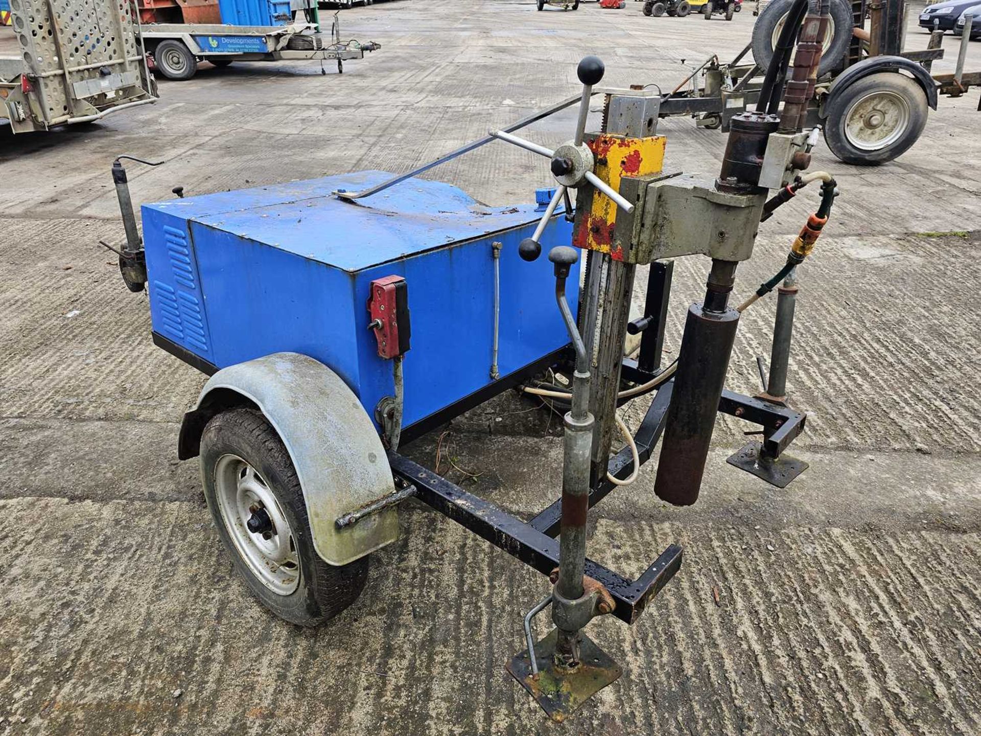 Singe Axle Trailer Mounted Core Drill, Honda Engine - Image 2 of 14