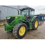 John Deere 6155R, 4WD Tractor, Front Linkage, TLS, Isobus, Air Brakes, 3 Electric Spools, Push Out H