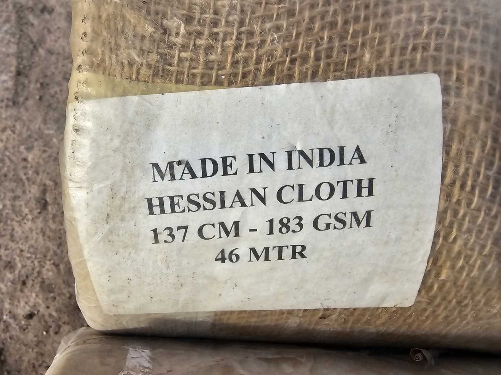 Roll of Hessian Cloth (183GSM, 137cm x 48MTR)(2 Rolls) - Image 3 of 3