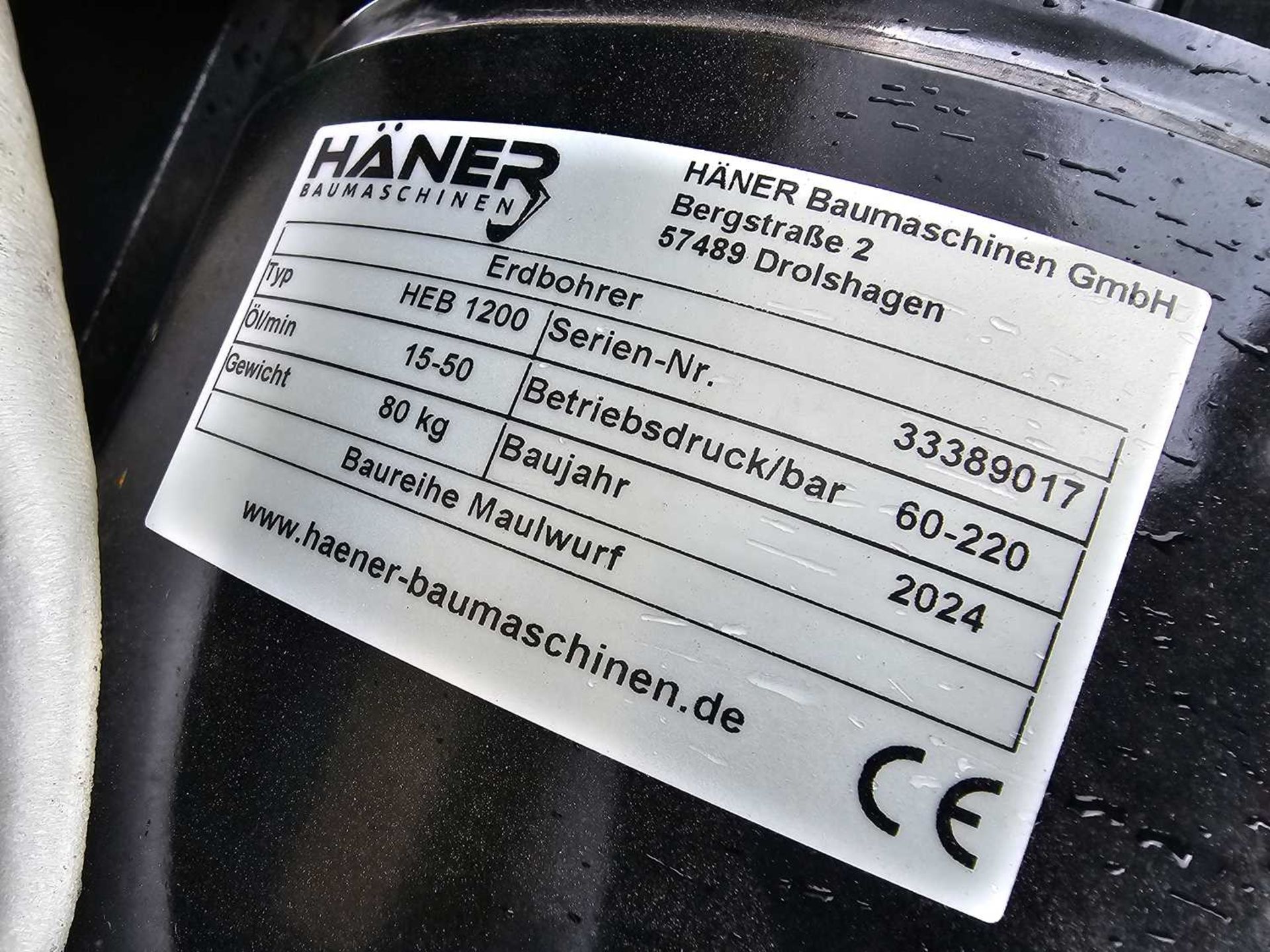 Unused 2024 Häner HEB1200 Hydraulic Auger, Auger Flight - Image 9 of 9