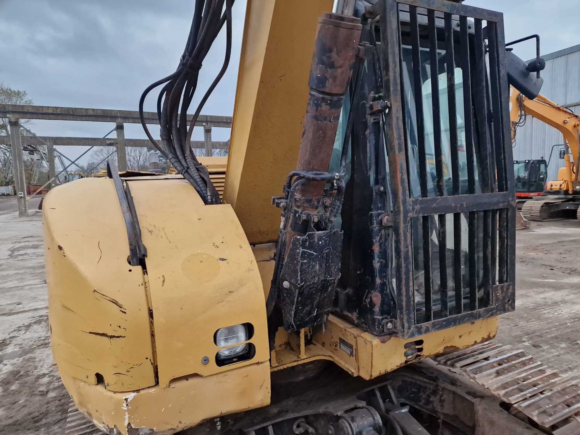 2008 CAT 308C CR 450mm Steel Tracks, Blade, CV, Hydraulic QH, Piped, Aux. Piping, A/C, Demo Cage - Bild 13 aus 34