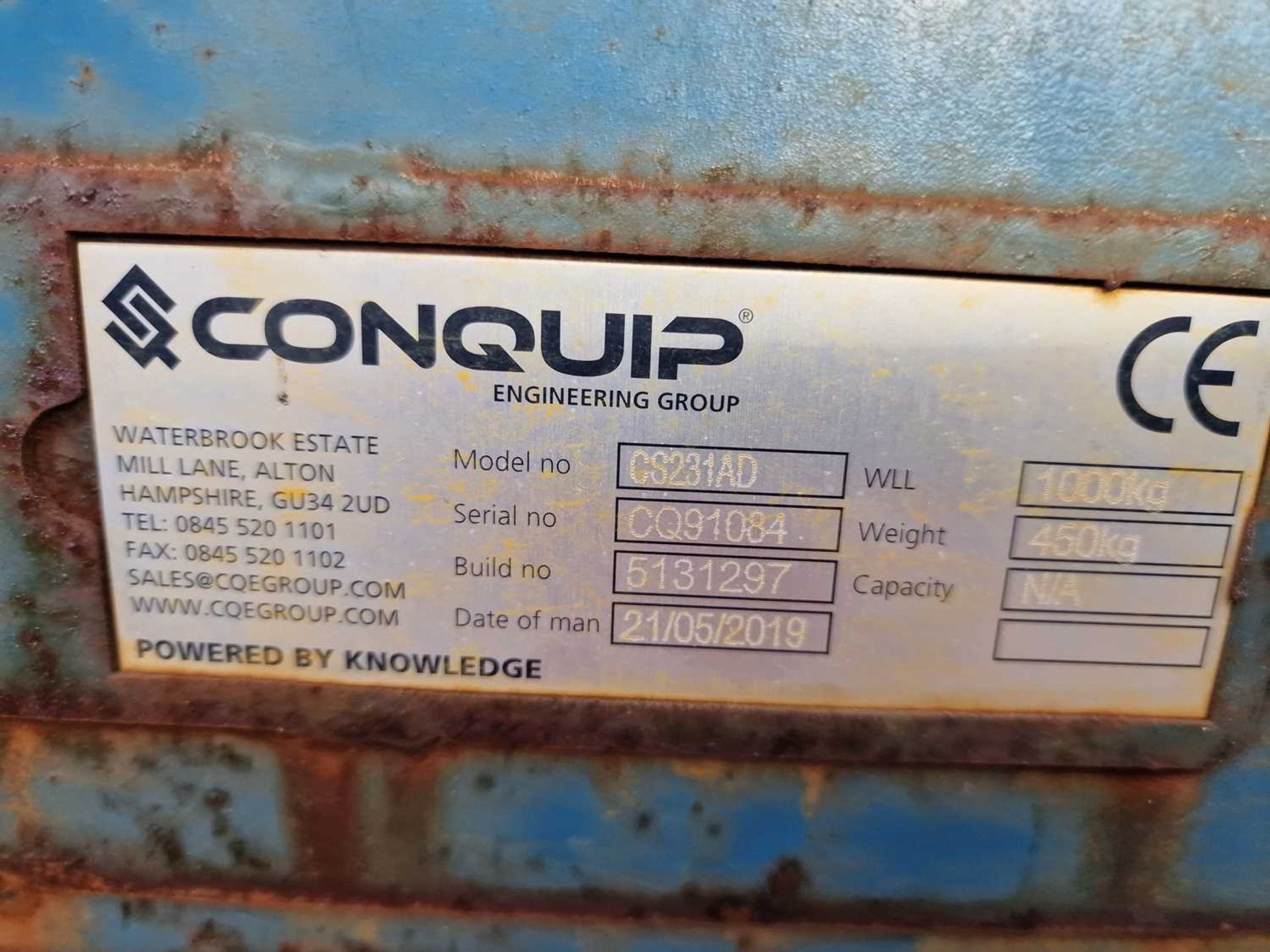 2019 Conquip CS231AD Skip Wash Out Station - Image 7 of 7