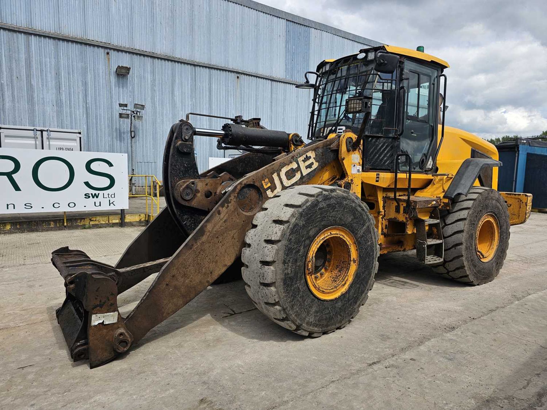 2016 JCB 457ZX Wheeled Loader, Hight Lift Boom, QH, Reverse Camera, A/C