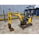 2014 New Holland E10SR, Rubber Tracks, Blade, Offset, QH, Piped, Expanding Undercarriage, Roll Bar