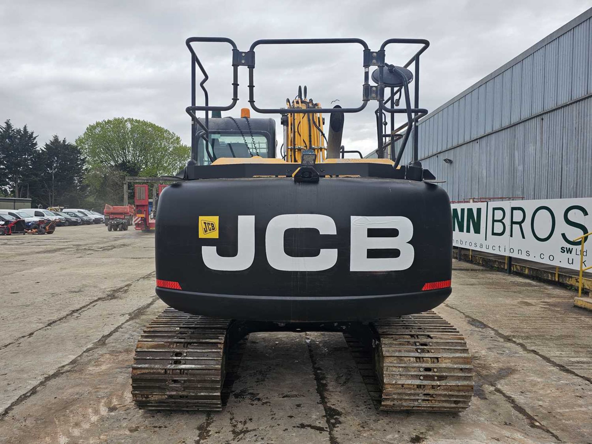 2017 JCB JS130LC 700mm Steel Tracks, CV, JCB Hydraulic QH, Piped, Reverse Camera, A/C, Demo Cage (EP - Image 4 of 32
