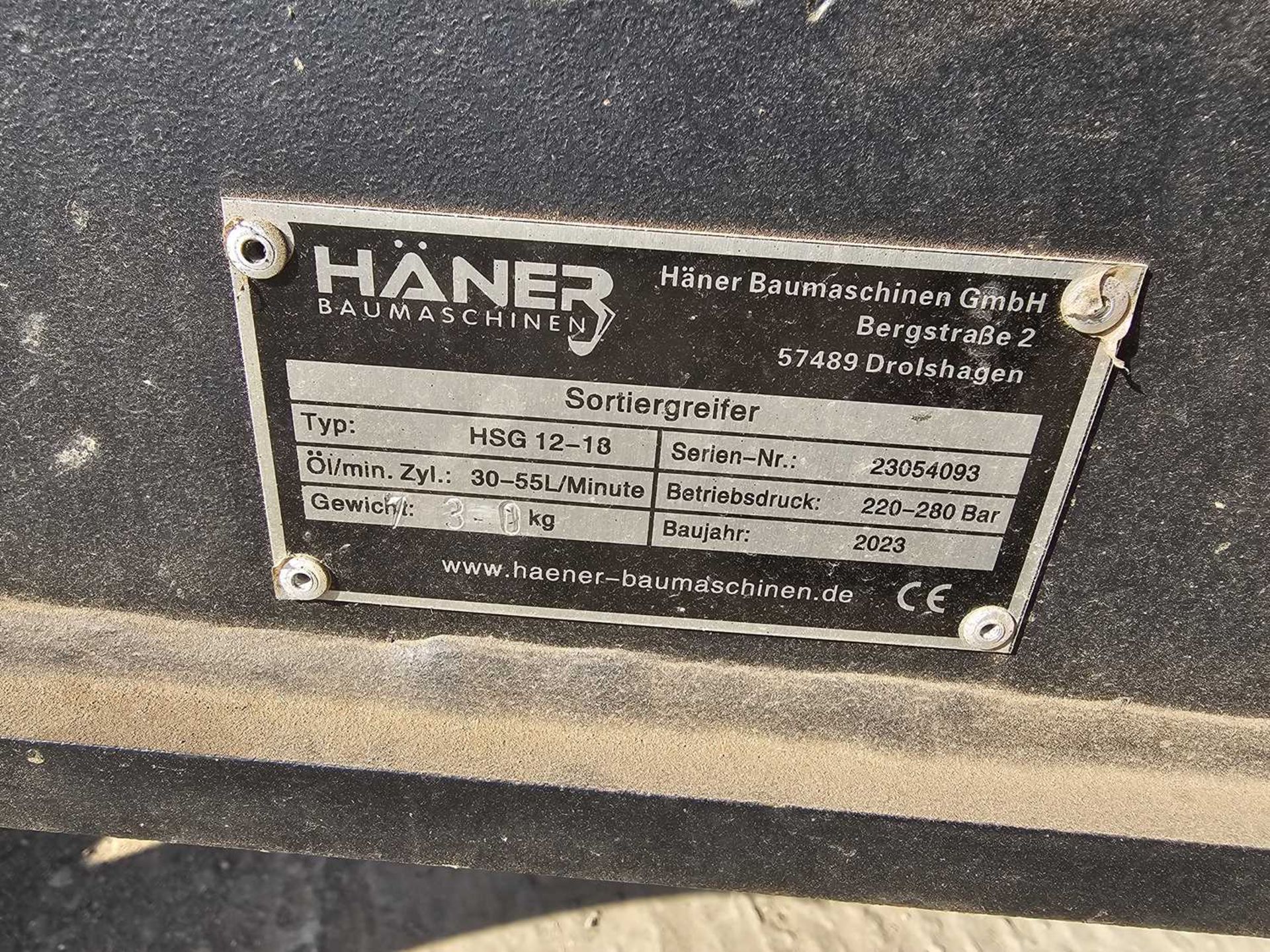 Unused 2023 Häner HSG12.18 Hydraulic Rotating Selector Grab - Image 10 of 10