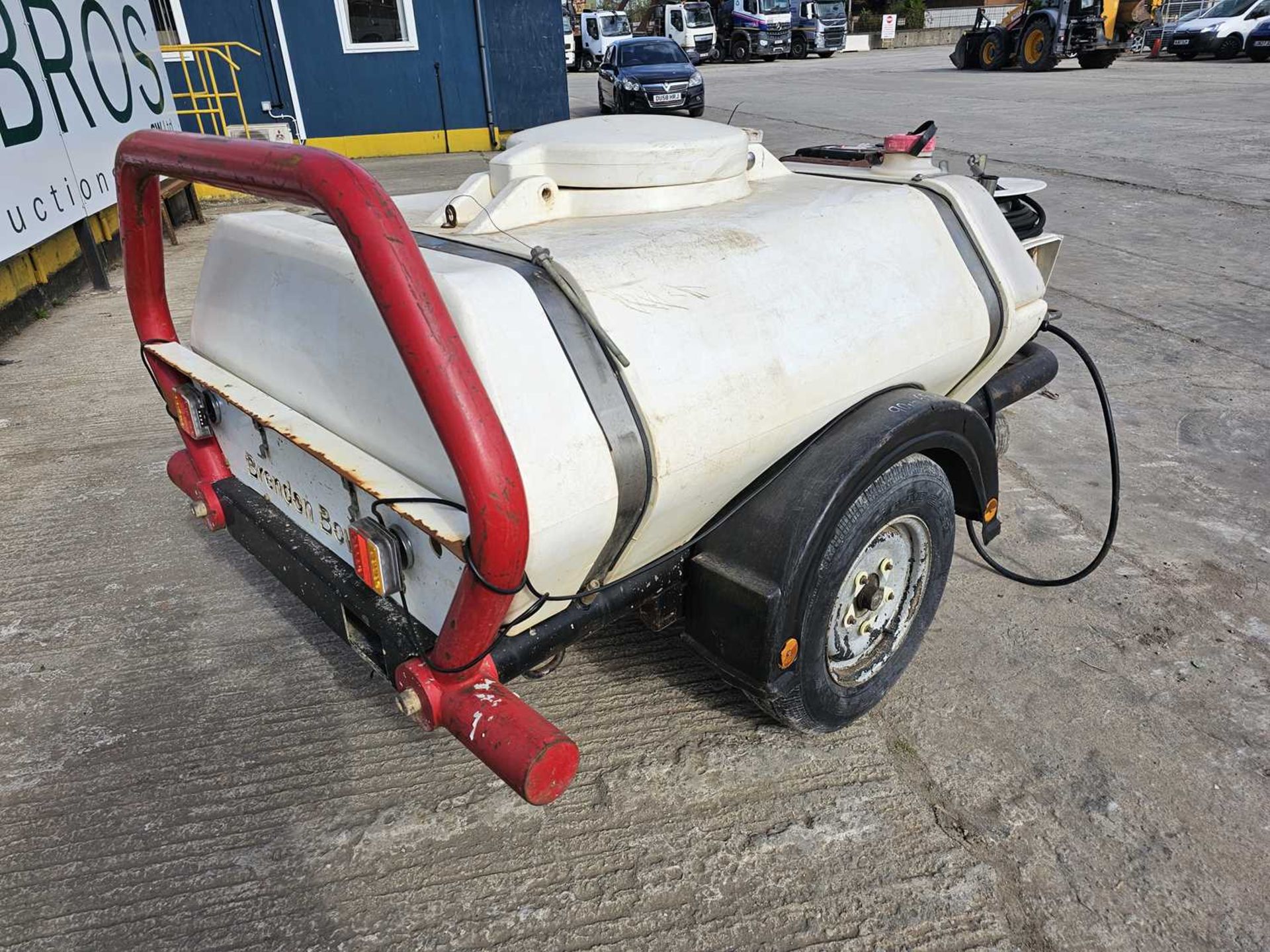 Brendon Bowsers BB1100 Single Axle Plastic Water Bowser, Yanmar Pressure Washer - Image 3 of 14