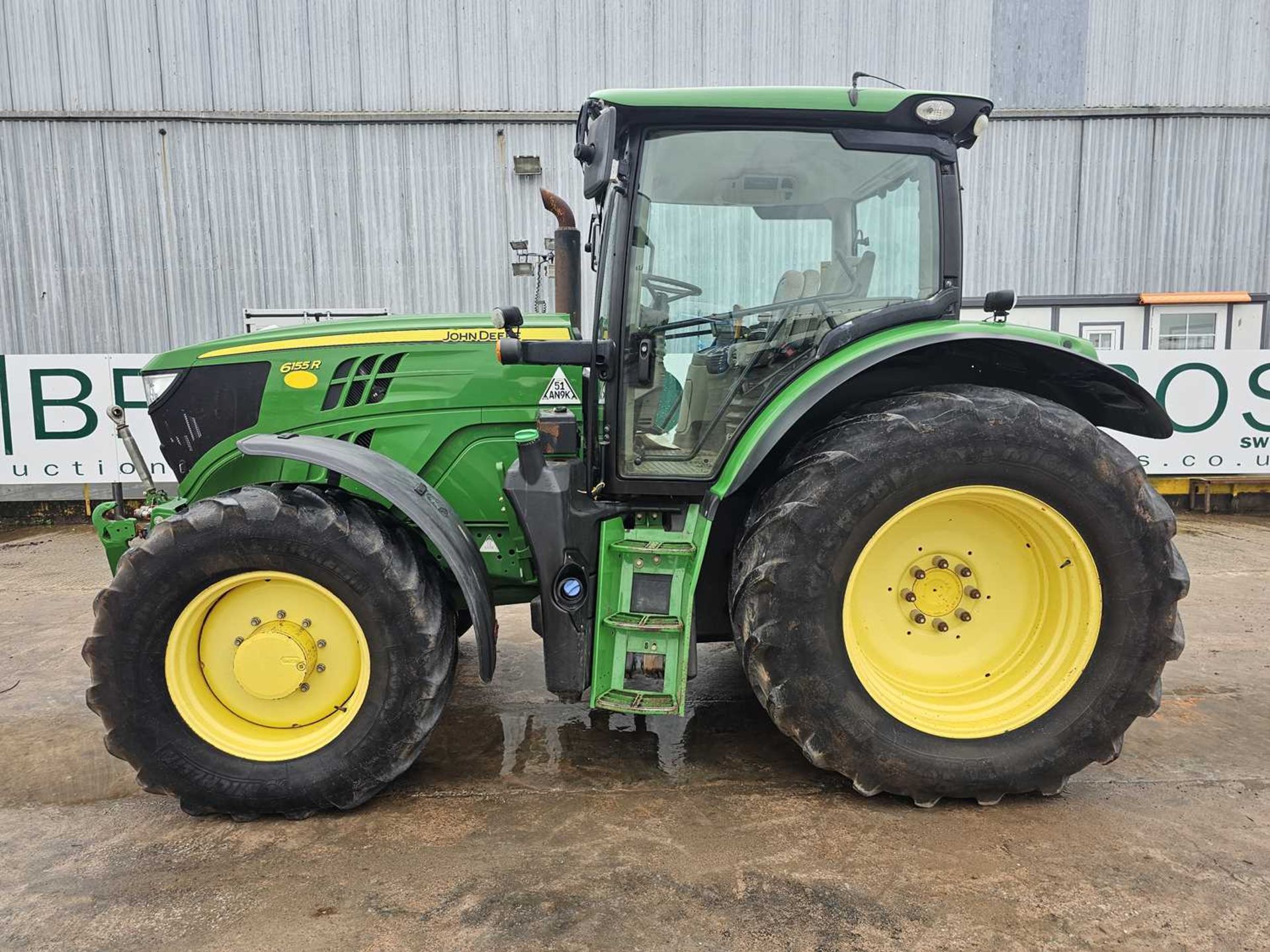 John Deere 6155R, 4WD Tractor, Front Linkage, TLS, Isobus, Air Brakes, 3 Electric Spools, Push Out H - Image 2 of 27