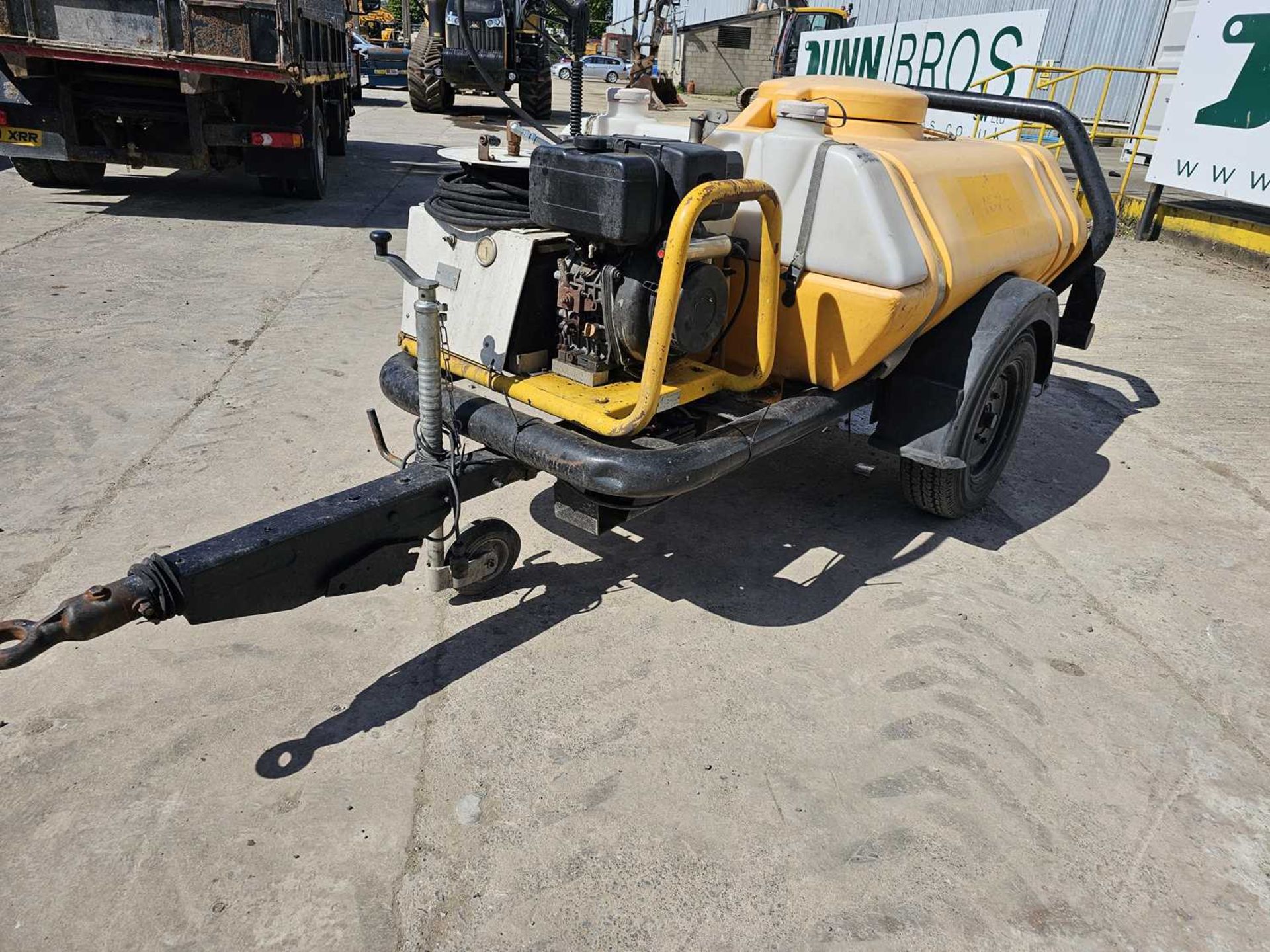 Brendon Bowsers Single Axle Plastic Water Bowser, Yanmar Diesel Pressure Washer