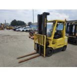 2002 Hyster S3.00XM-U Gas Forklift, 3 Stage Free Lift Mast, Side Shift, Forks (Non Runner)
