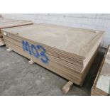 Selection of Chip Board Sheets (275cm x 184cm x 18mm)(39 of)
